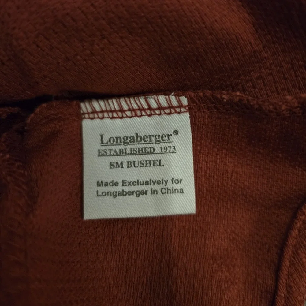 Longaberger‎ 2005 Small Bushel Basket Paprika Solid Liner NEW